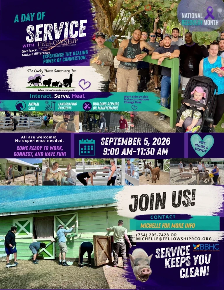 FRCO National Recovery Month Day of Service at The Lucky Horse Sanctuary.